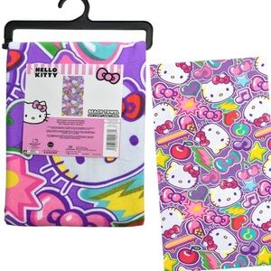 Hello Kitty Pink and Purple Fun Towel